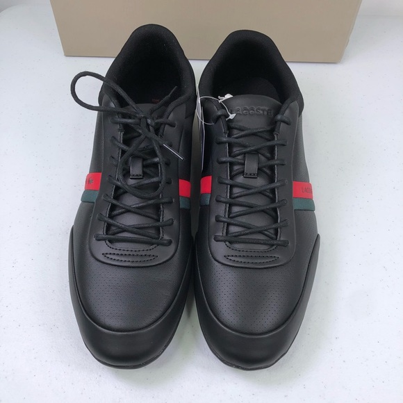 Lacoste Storda 318 Mens Sneakers Leather Black NWB - Picture 5 of 9